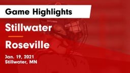 Stillwater  vs Roseville  Game Highlights - Jan. 19, 2021