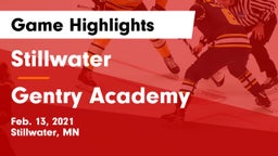 Stillwater  vs Gentry Academy  Game Highlights - Feb. 13, 2021