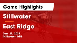 Stillwater  vs East Ridge  Game Highlights - Jan. 22, 2022
