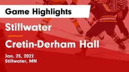 Stillwater  vs Cretin-Derham Hall  Game Highlights - Jan. 25, 2022