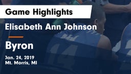 Elisabeth Ann Johnson  vs Byron  Game Highlights - Jan. 24, 2019