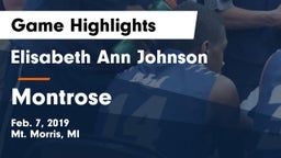 Elisabeth Ann Johnson  vs Montrose Game Highlights - Feb. 7, 2019