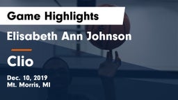 Elisabeth Ann Johnson  vs Clio  Game Highlights - Dec. 10, 2019
