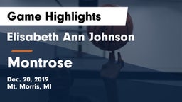 Elisabeth Ann Johnson  vs Montrose Game Highlights - Dec. 20, 2019