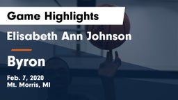 Elisabeth Ann Johnson  vs Byron Game Highlights - Feb. 7, 2020