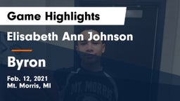 Elisabeth Ann Johnson  vs Byron  Game Highlights - Feb. 12, 2021
