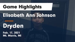 Elisabeth Ann Johnson  vs Dryden Game Highlights - Feb. 17, 2021