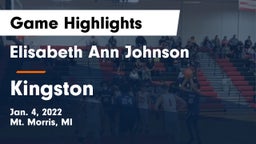 Elisabeth Ann Johnson  vs Kingston  Game Highlights - Jan. 4, 2022