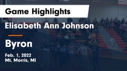 Elisabeth Ann Johnson  vs Byron Game Highlights - Feb. 1, 2022
