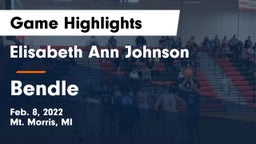 Elisabeth Ann Johnson  vs Bendle Game Highlights - Feb. 8, 2022