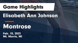 Elisabeth Ann Johnson  vs Montrose Game Highlights - Feb. 10, 2023