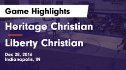 Heritage Christian  vs Liberty Christian Game Highlights - Dec 28, 2016