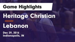 Heritage Christian  vs Lebanon  Game Highlights - Dec 29, 2016