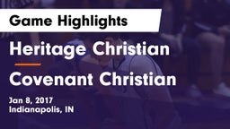 Heritage Christian  vs Covenant Christian Game Highlights - Jan 8, 2017
