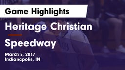 Heritage Christian  vs Speedway  Game Highlights - March 5, 2017