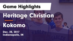 Heritage Christian  vs Kokomo  Game Highlights - Dec. 28, 2017