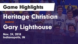 Heritage Christian  vs Gary Lighthouse Game Highlights - Nov. 24, 2018