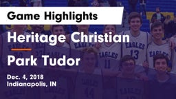 Heritage Christian  vs Park Tudor  Game Highlights - Dec. 4, 2018