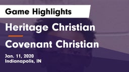 Heritage Christian  vs Covenant Christian  Game Highlights - Jan. 11, 2020