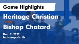 Heritage Christian  vs Bishop Chatard  Game Highlights - Dec. 9, 2022