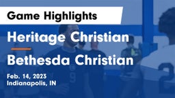 Heritage Christian  vs Bethesda Christian  Game Highlights - Feb. 14, 2023