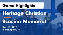 Heritage Christian  vs Scecina Memorial  Game Highlights - Dec. 17, 2022