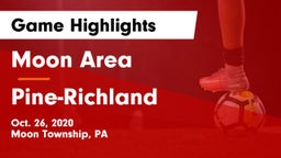 Moon Area  vs Pine-Richland  Game Highlights - Oct. 26, 2020