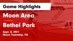 Moon Area  vs Bethel Park  Game Highlights - Sept. 8, 2021