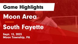 Moon Area  vs South Fayette Game Highlights - Sept. 13, 2023