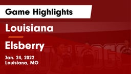 Louisiana  vs Elsberry  Game Highlights - Jan. 24, 2022