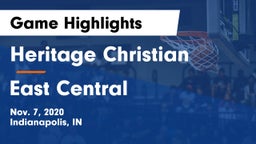 Heritage Christian  vs East Central  Game Highlights - Nov. 7, 2020