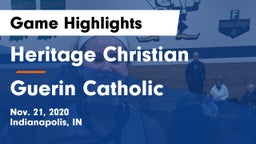 Heritage Christian  vs Guerin Catholic  Game Highlights - Nov. 21, 2020