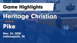 Heritage Christian  vs Pike  Game Highlights - Nov. 24, 2020