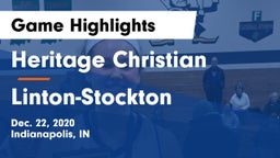 Heritage Christian  vs Linton-Stockton  Game Highlights - Dec. 22, 2020