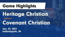 Heritage Christian  vs Covenant Christian  Game Highlights - Jan. 23, 2021