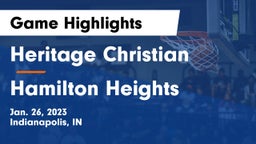 Heritage Christian  vs Hamilton Heights  Game Highlights - Jan. 26, 2023