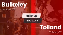 Matchup: Bulkeley  vs. Tolland  2018