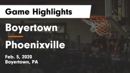 Boyertown  vs Phoenixville  Game Highlights - Feb. 5, 2020