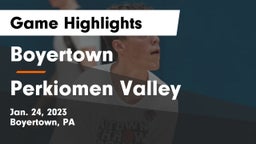 Boyertown  vs Perkiomen Valley  Game Highlights - Jan. 24, 2023
