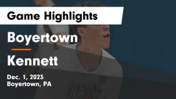Boyertown  vs Kennett  Game Highlights - Dec. 1, 2023