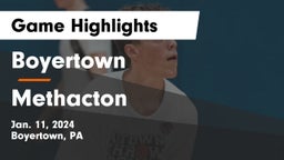 Boyertown  vs Methacton  Game Highlights - Jan. 11, 2024