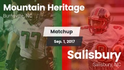 Matchup: Mountain Heritage vs. Salisbury  2017