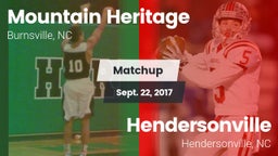 Matchup: Mountain Heritage vs. Hendersonville  2017