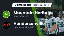 Recap: Mountain Heritage  vs. Hendersonville  2017