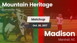 Matchup: Mountain Heritage vs. Madison  2017