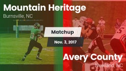 Matchup: Mountain Heritage vs. Avery County  2017