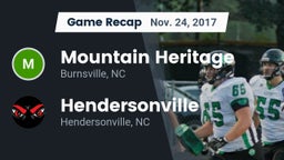 Recap: Mountain Heritage  vs. Hendersonville  2017