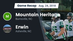 Recap: Mountain Heritage  vs. Erwin  2018
