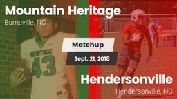 Matchup: Mountain Heritage vs. Hendersonville  2018