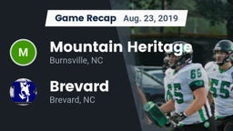 Recap: Mountain Heritage  vs. Brevard  2019